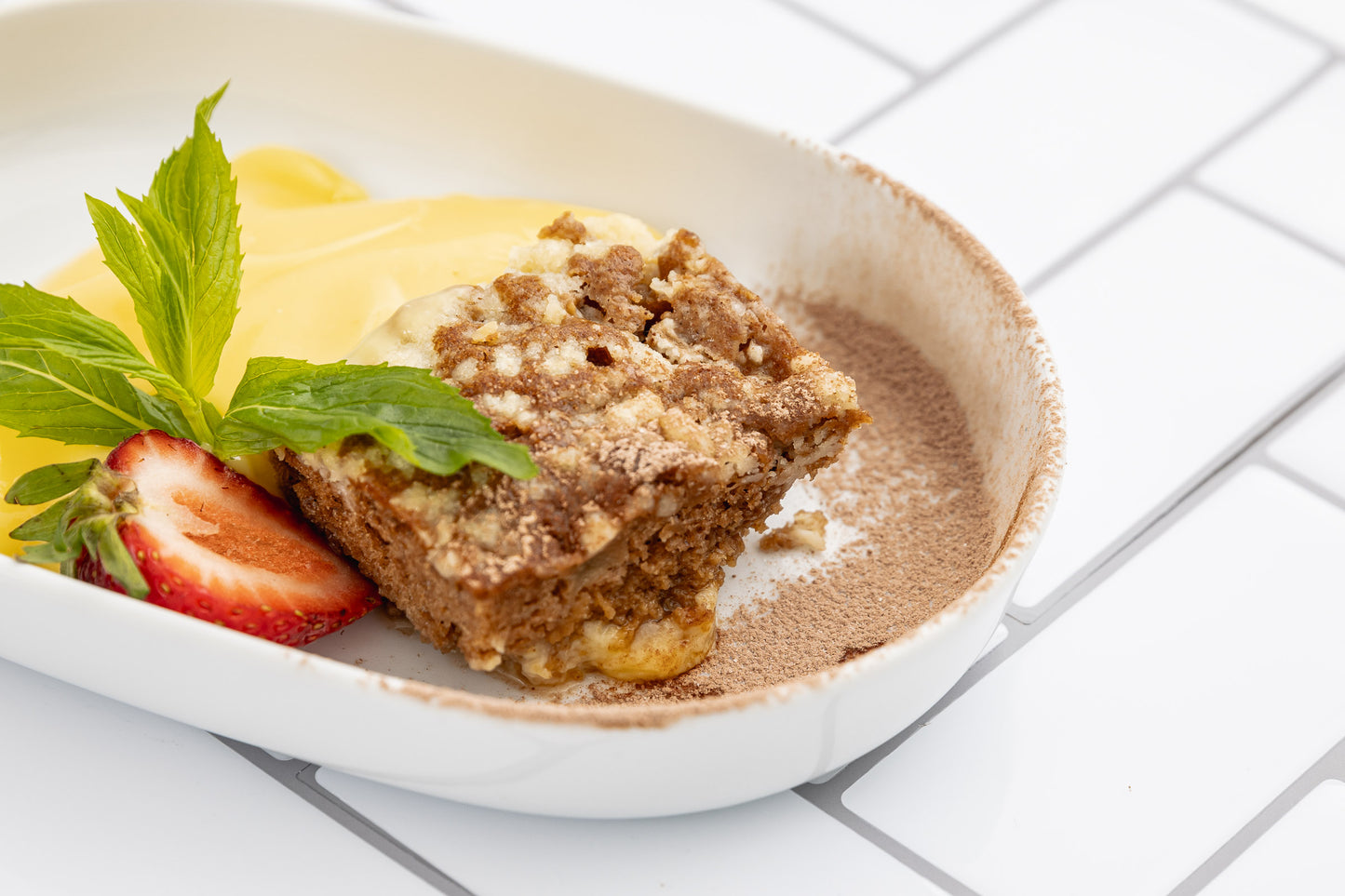 Apple Cinnamon Cake and Custard