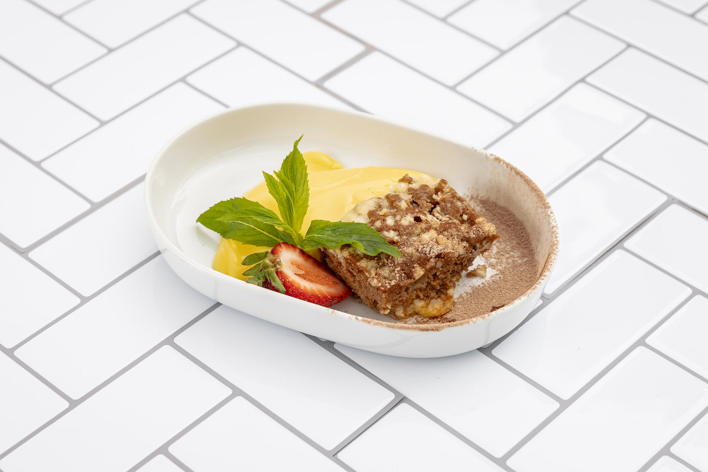 Apple Cinnamon Cake and Custard