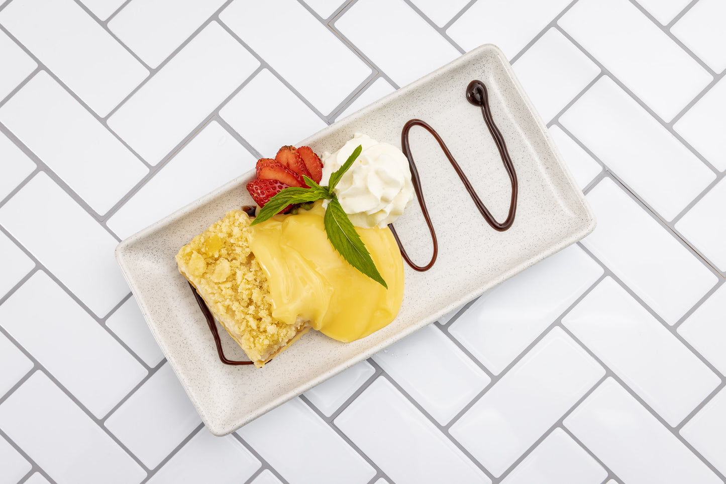 Apricot Crumble and Custard