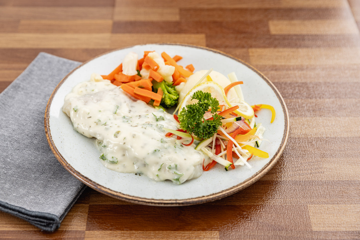 Fish in Wine Parsley Sauce