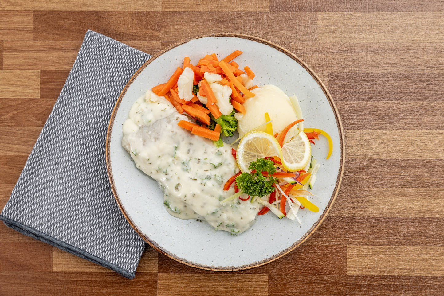 Fish in Wine Parsley Sauce