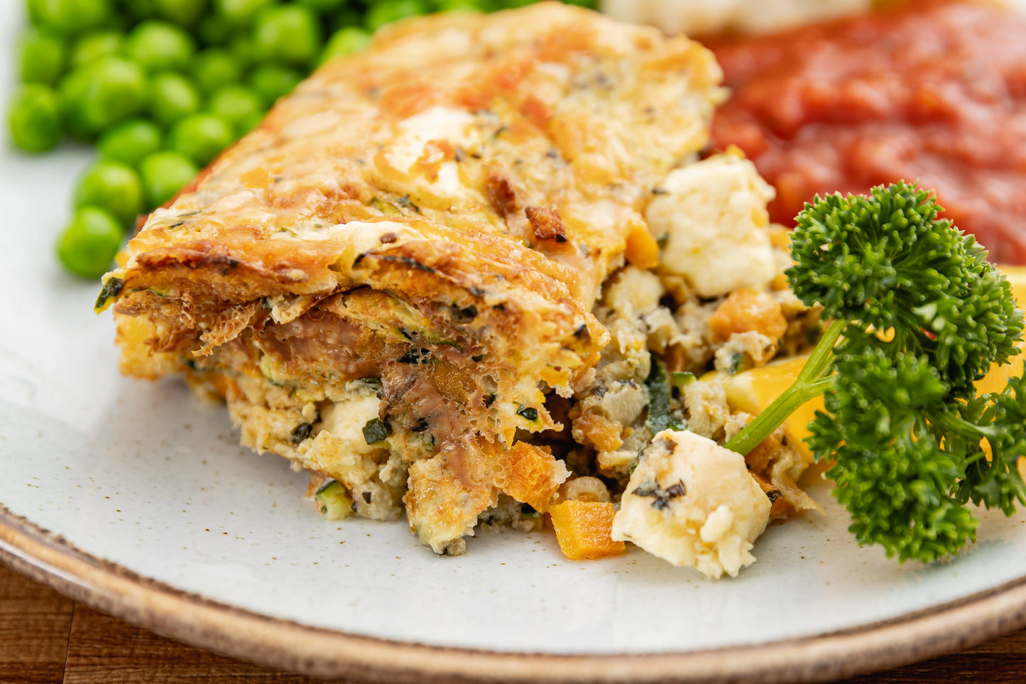 Haloumi Dill Zucchini Slice