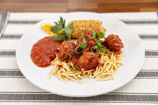 Meatballs & Tomato Spaghetti Sauce