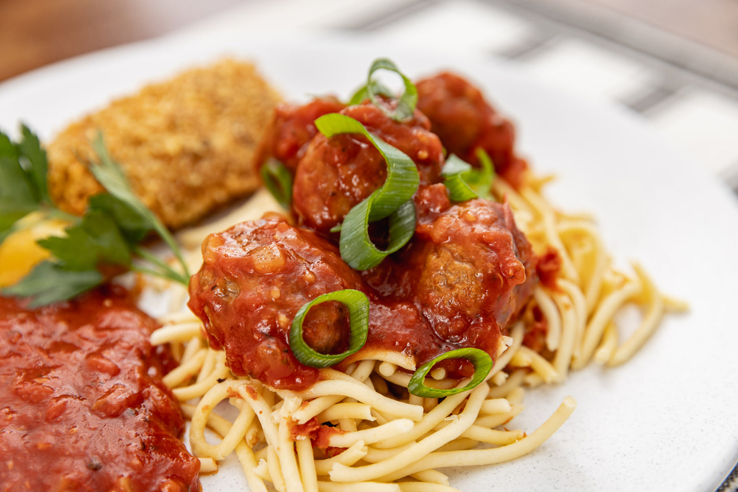 Meatballs & Tomato Spaghetti Sauce